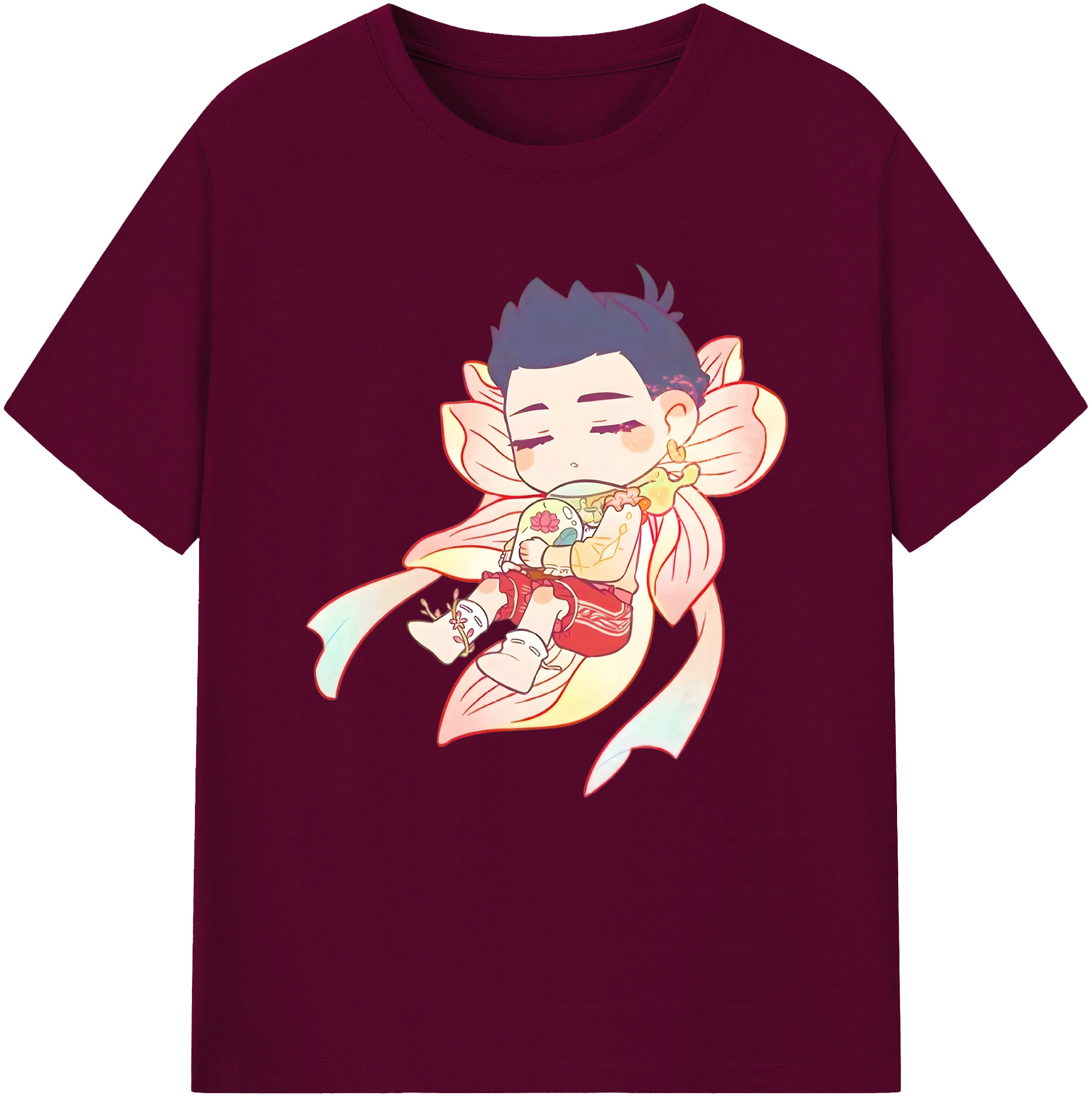 （画像用） Ne Zha 2 ナタ 魔童の大暴れ レディースカジュアルプリントTシャツ（綿100％）